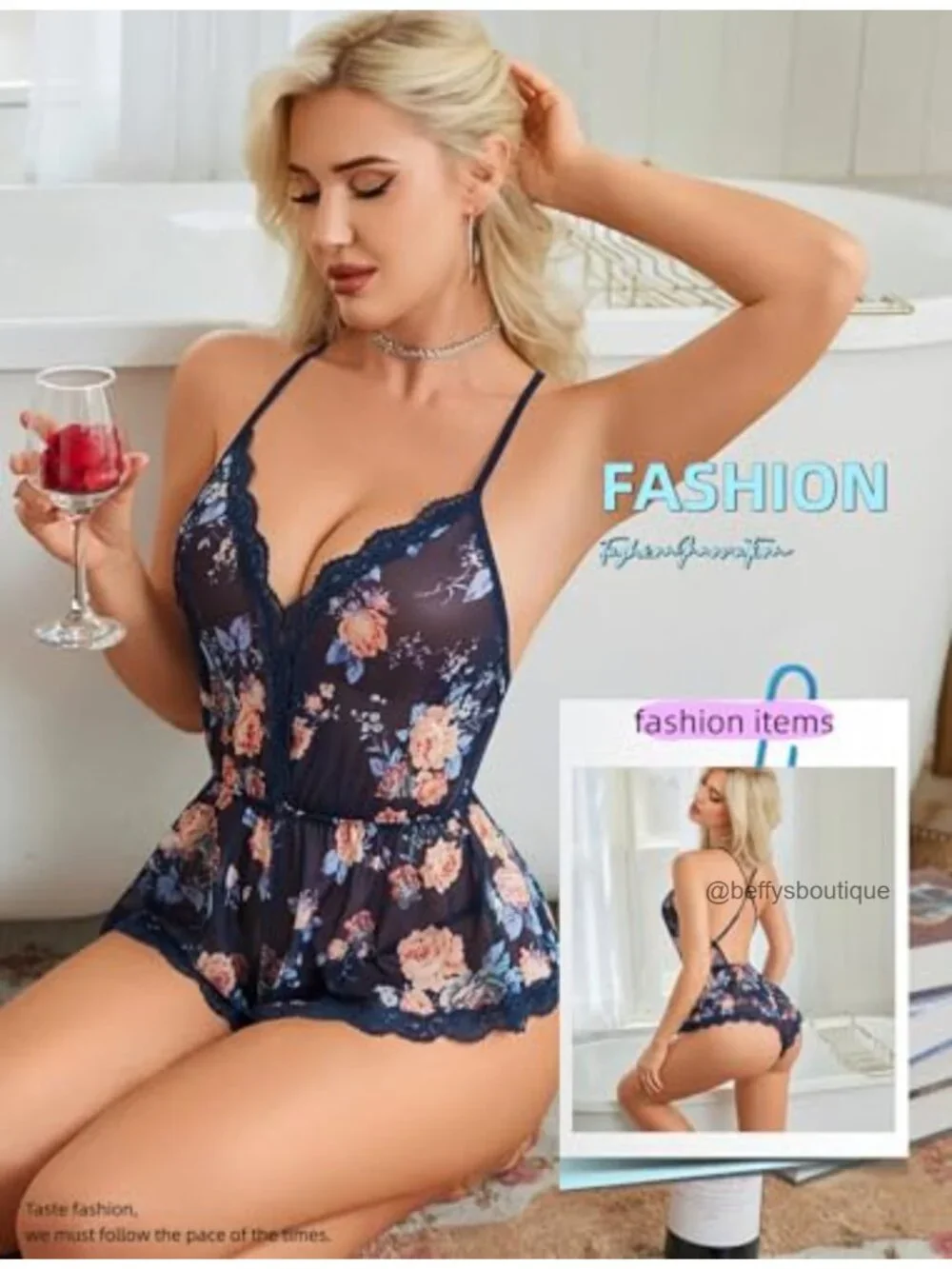 Sexy Mesh Babydoll Romper with Lace Trim V-Neck Sleeveless Sleepwear